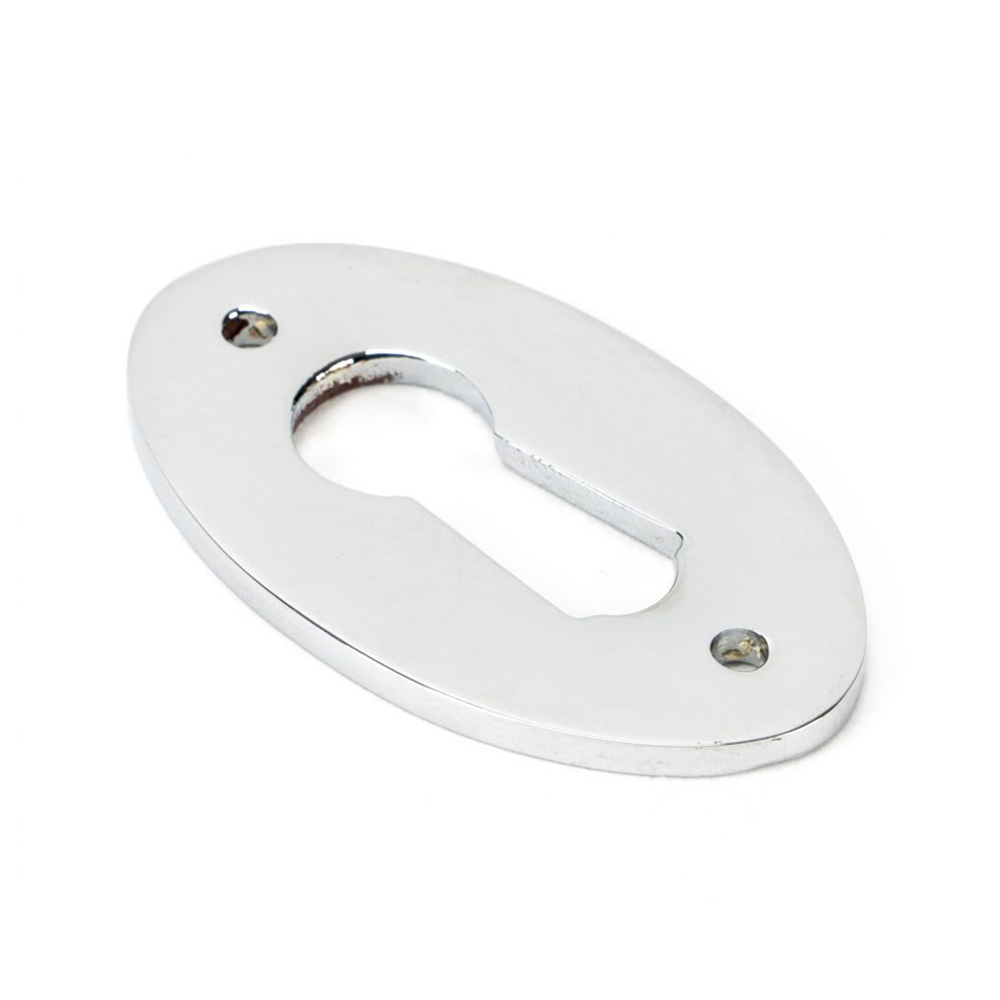 From the Anvil Oval Escutcheon - Polished Chrome